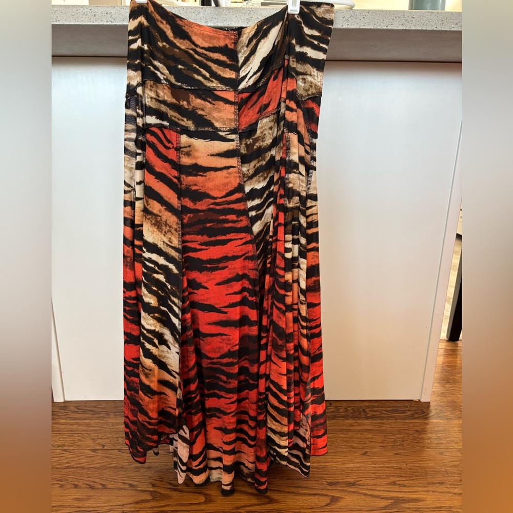 Layered tiger skirt